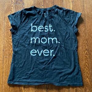 Way To Celebrate Best Mom Ever Tee Black Short Sleeve Mother’s Day SIZE 3X